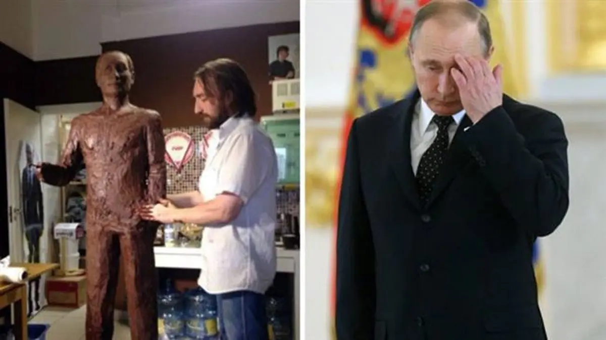 پوتین هم شکلاتی شد +تصاویر