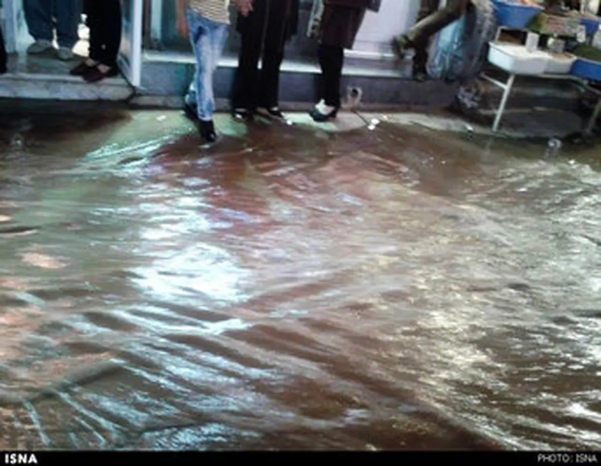 وقوع سیل در شهر سقز/ تصاویر
