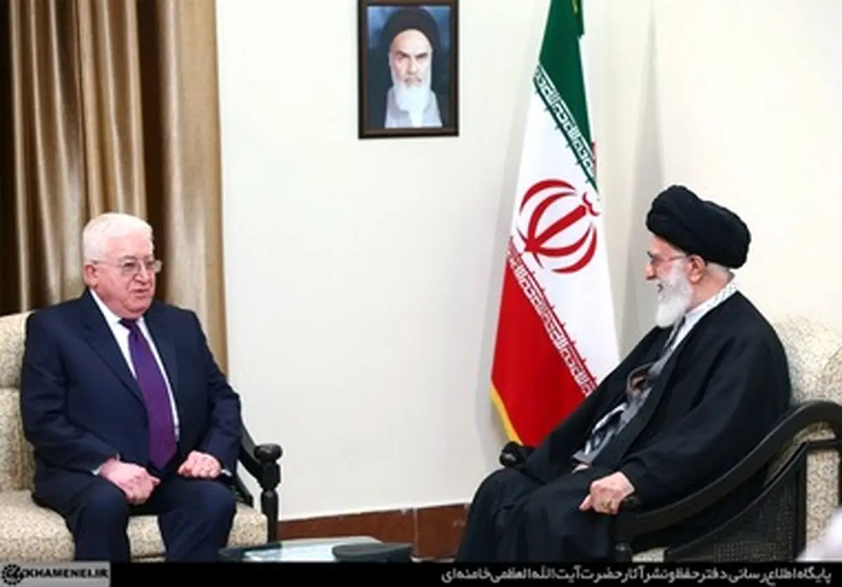 تصاویری از دیدار فواد معصوم، رییس جمهوری عراق با رهبر معظم انقلاب