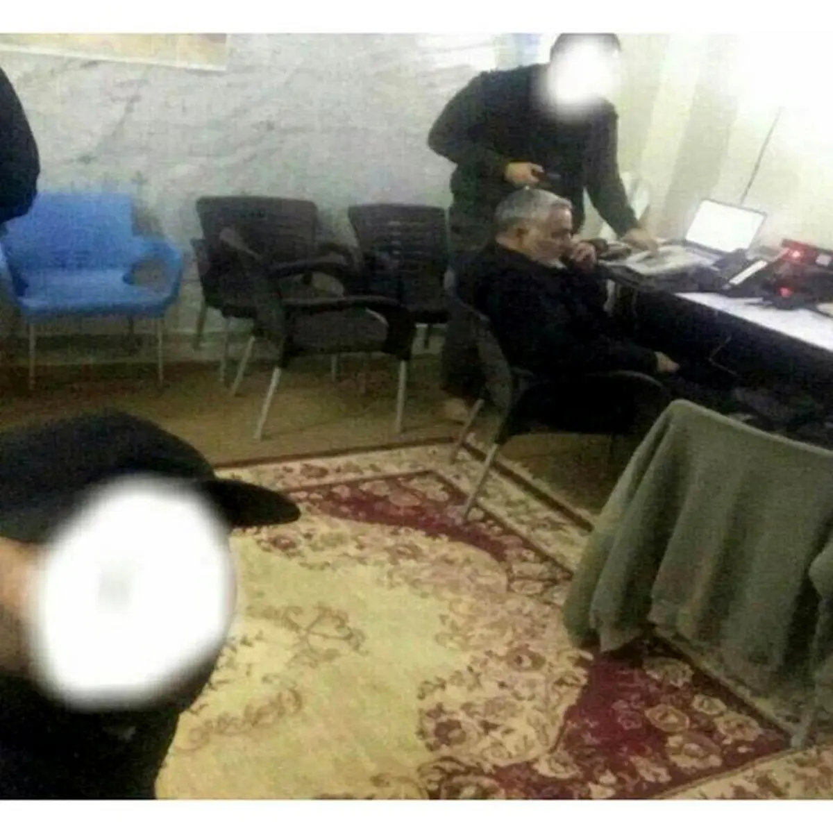 اتاق کار سردار سلیمانی در سوریه/عکس