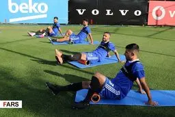 اولین تصاویر از تمرین تیم ملی فوتبال در استانبول