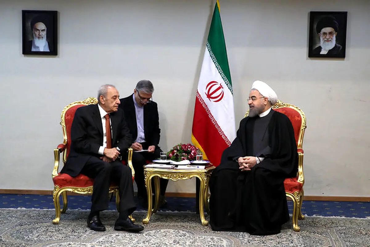 روحانی:ایران و لبنان می‌توانند در حل و فصل مسایل منطقه‌ای تأثیرگذار باشند
