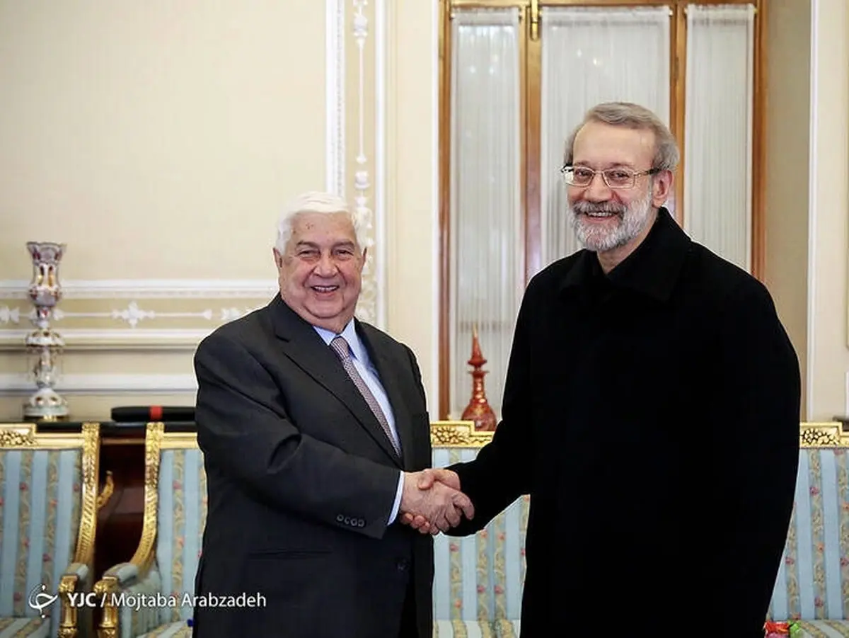 دیدار لاریجانی با ولید المعلم / تصاویر