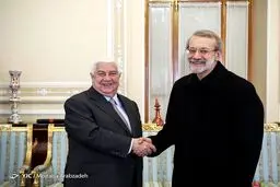 دیدار لاریجانی با ولید المعلم / تصاویر