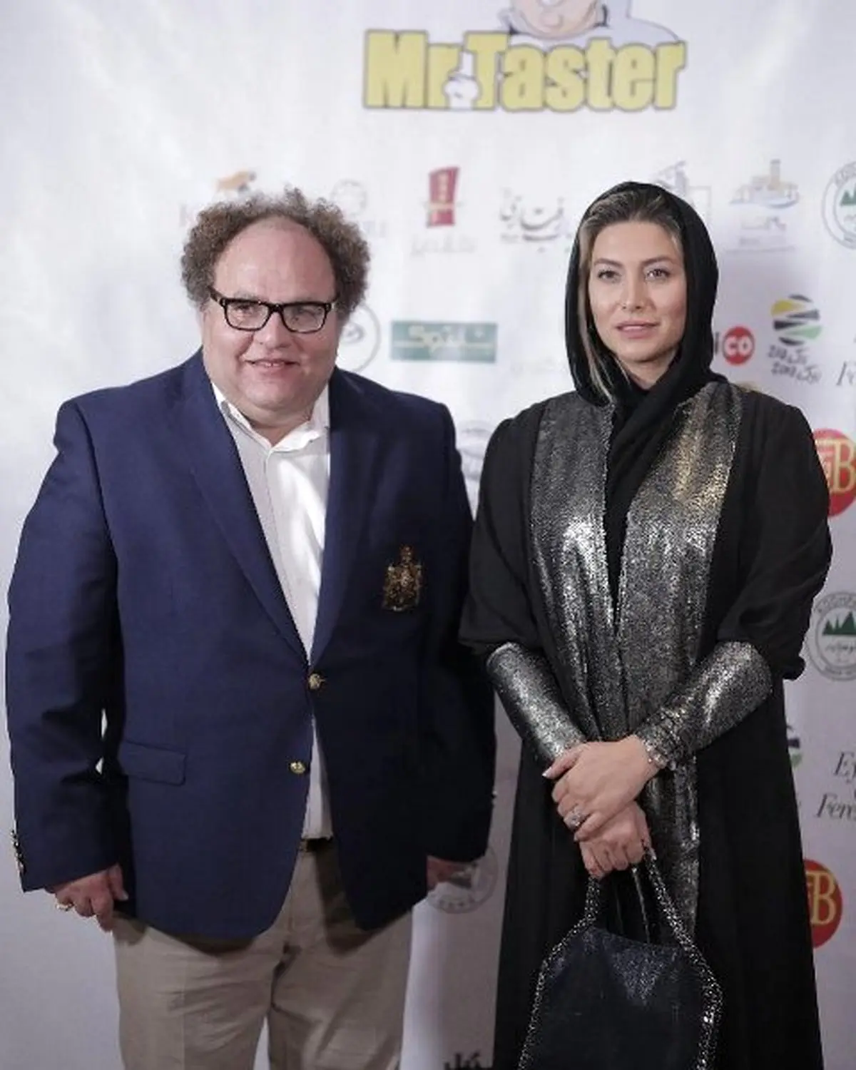 فریبا نادری در کنار مستر تستر/عکس