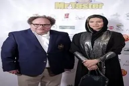 فریبا نادری در کنار مستر تستر/عکس