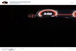 تصویر اینستاگرام راننده BMW از سرعت‌خودرو ۳روز پیش از تصادف هولناک در بزرگراه نیایش