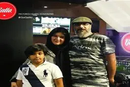 امیر جعفری با همسرش ریما رامین فر و پسرش/عکس