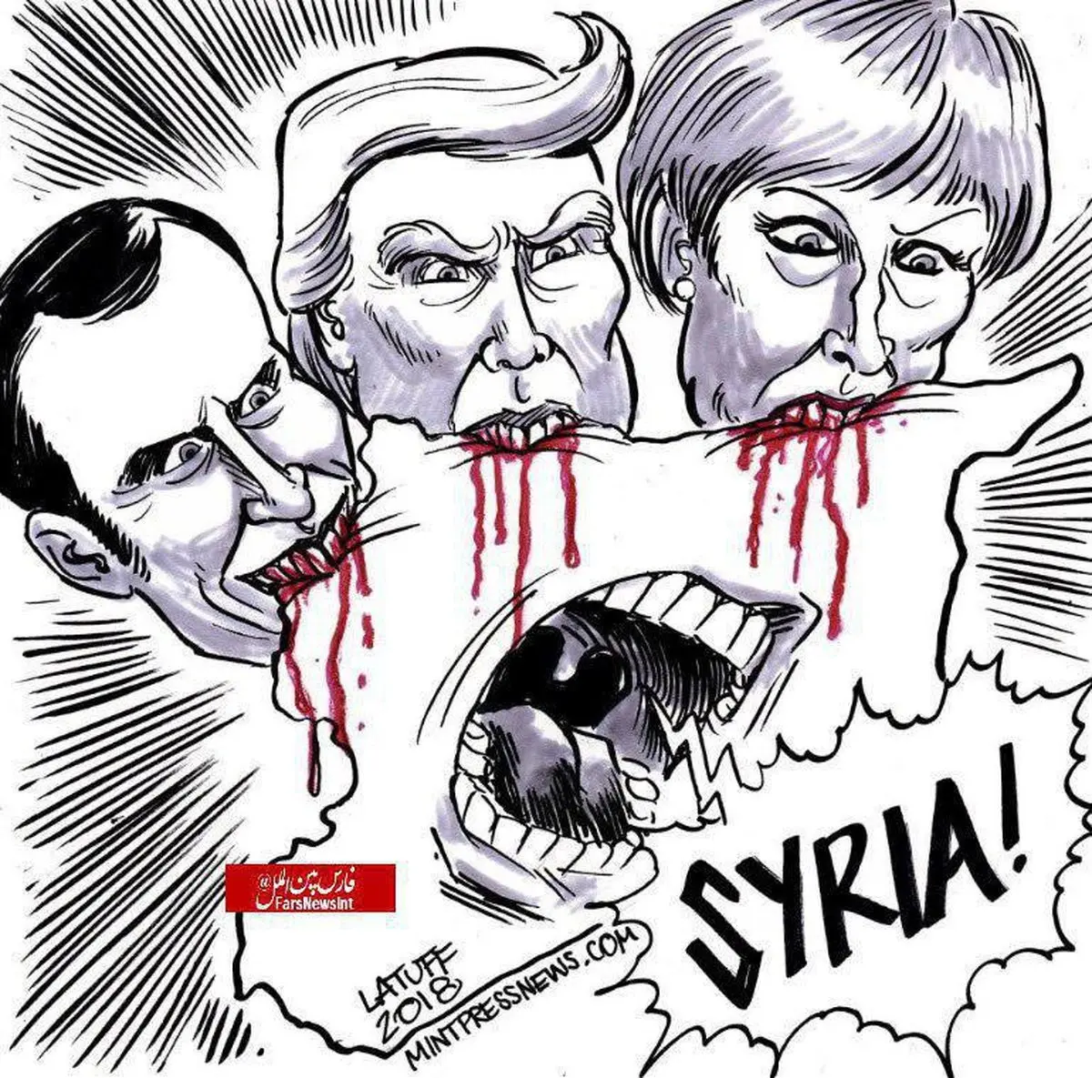 سوریه زیر دندان ترامپ، ماکرون و ترزا می