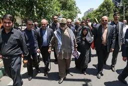 عکس/ سرلشکر فیروز آبادی در راهپیمایی روز قدس