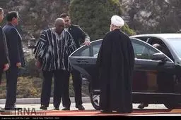 استقبال رسمی از ریس‌جمهور غنا در کاخ سعدآباد/تصاویر