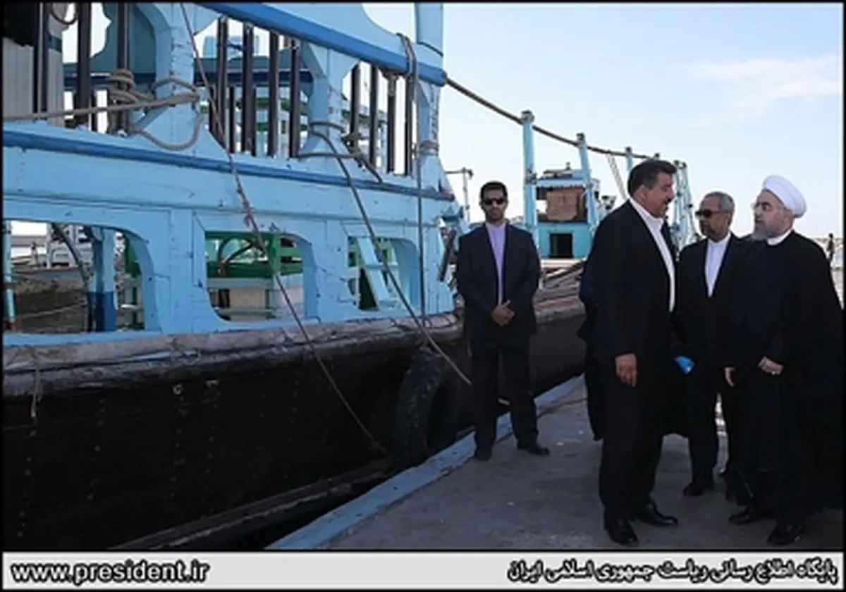 بازدید رئیس جمهور از طرحهای عمرانی جزیره قشم به روایت تصاویر
