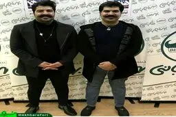 تصویری از بدل بهنام بانی در کنار خودش