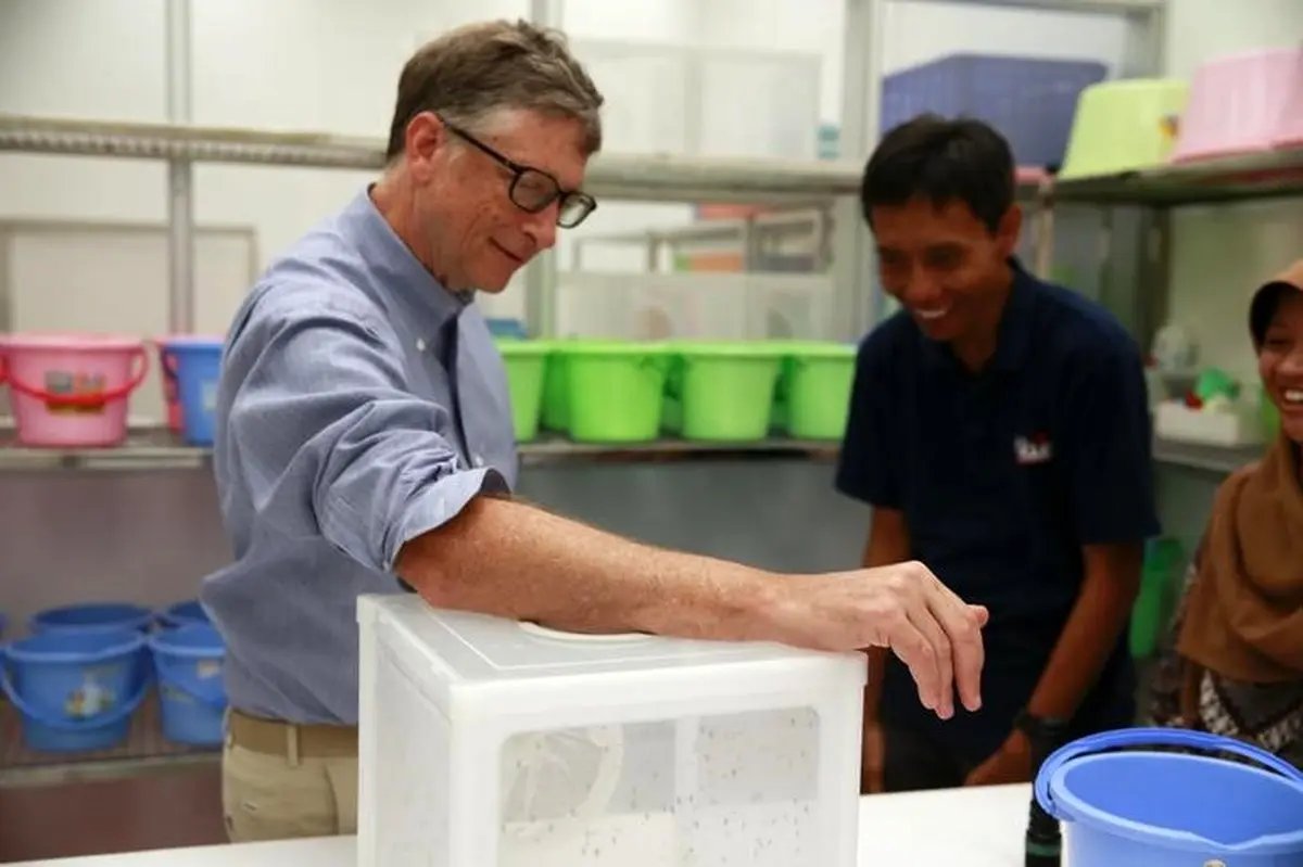 بیل‌گیتس خون خود را به حشرات داد!/عکس