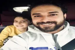 سلفی بامزه بابک جهانبخش و پسرش