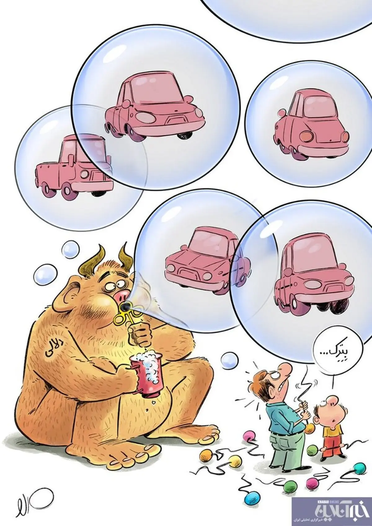 قیمت خودرو همچنان در حال صعود! + کاریکاتور