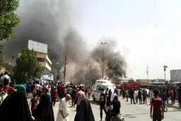100 کشته و زخمی در انفجار امروز بغداد/ عکس