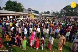 صف انتظار رای انتخابات در هند+تصاویر جالب