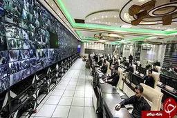 اتاق مونيتورينگ حرم امام حسين(ع)/عکس