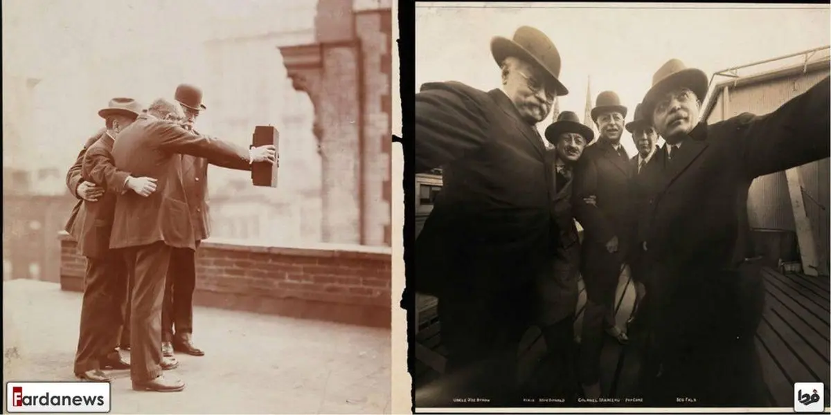 ۹۰ سال پیش، چطور سلفی می گرفتند؟!/عکس