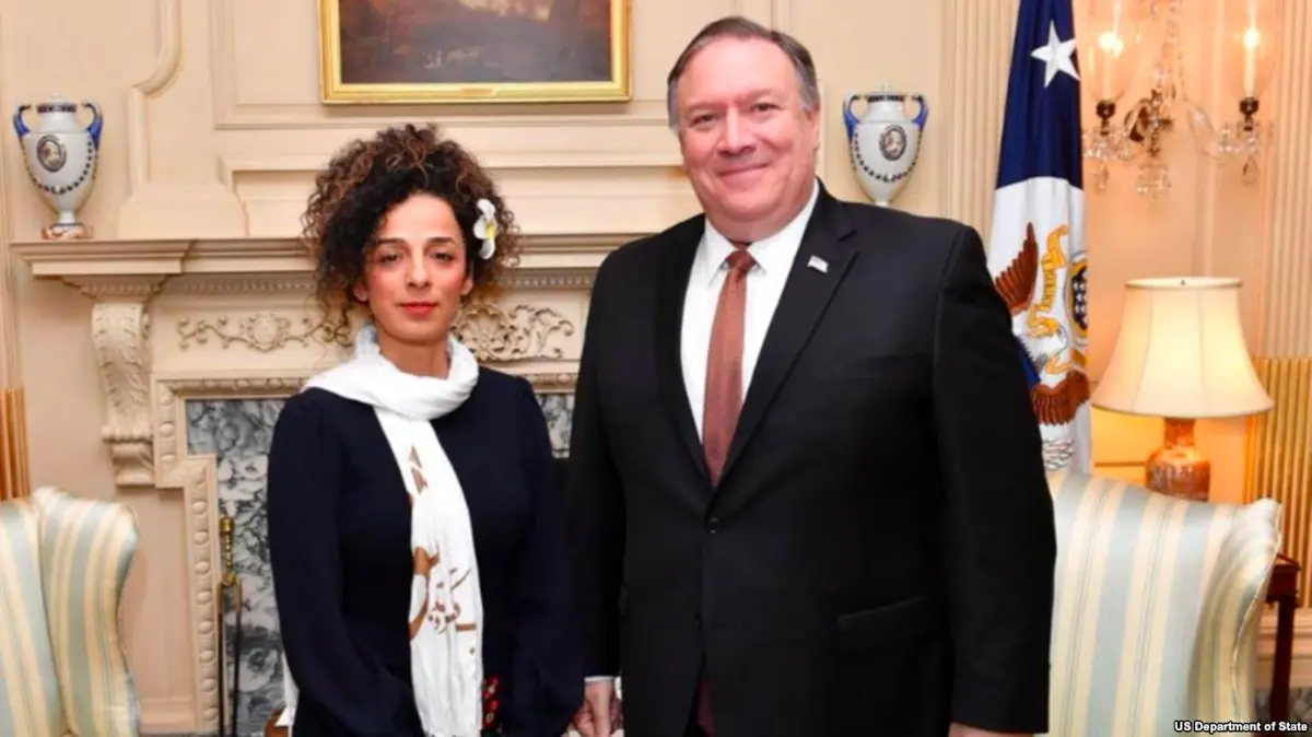 واکنش تند و تیز دادستان کل به دیدار مسیح علی‌نژاد و پمپئو؛ آن زنیکه بدبختی که مطرود خانواده‌اش شده است، این زنیکه کثیف رفته با پمپئو عکس یادگاری گرفته