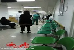 جاری شدن فاضلاب در راهروی بیمارستان قلب تهران!