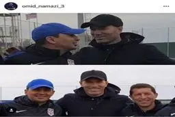 عکس یادگاری مربی ایرانی با زیدان