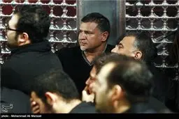 علی دایی در مراسم عزاداری/عکس