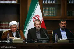 حاشیه های تصویری جلسه مجمع تشخیص مصلحت نظام در روز غیبت روحانی و احمدی نژاد