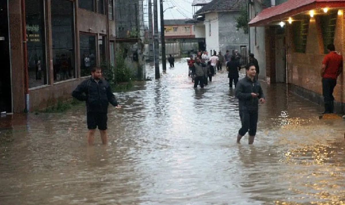 طغیان مرگبار رودخانه‌های آستارا و مفقود شدن یک زن 60ساله/تصاویر