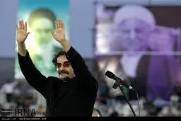 شهرام ناظری در جشن پیروزی روحانی/عکس