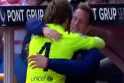 شادی گل جالب ایوان راکیتیچ (عکس)