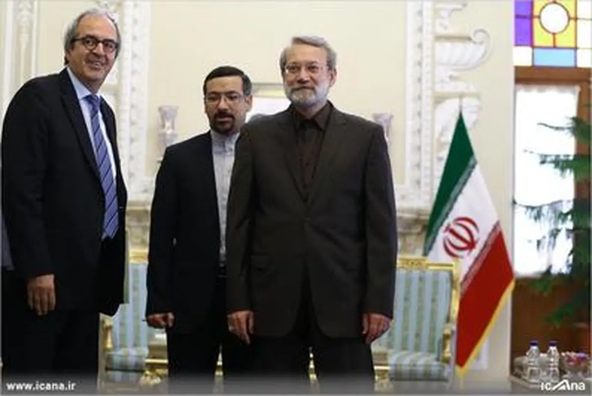 دیدار نماینده ارشد بلژیک با لاریجانی/تصاویر