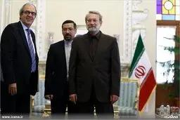 دیدار نماینده ارشد بلژیک با لاریجانی/تصاویر