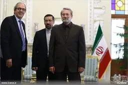 دیدار نماینده ارشد بلژیک با لاریجانی/تصاویر