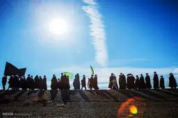 پیاده روی عزاداران و زائران امام رضا(ع) از سبزوار به مشهد/ تصاویر