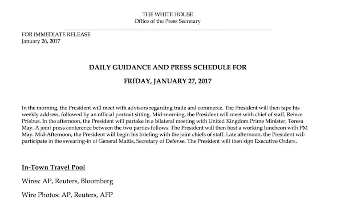 گاف کاخ سفید: نوشتن نام یک هنرپیشه " پورن " به جای نخست وزیر انگلیس!