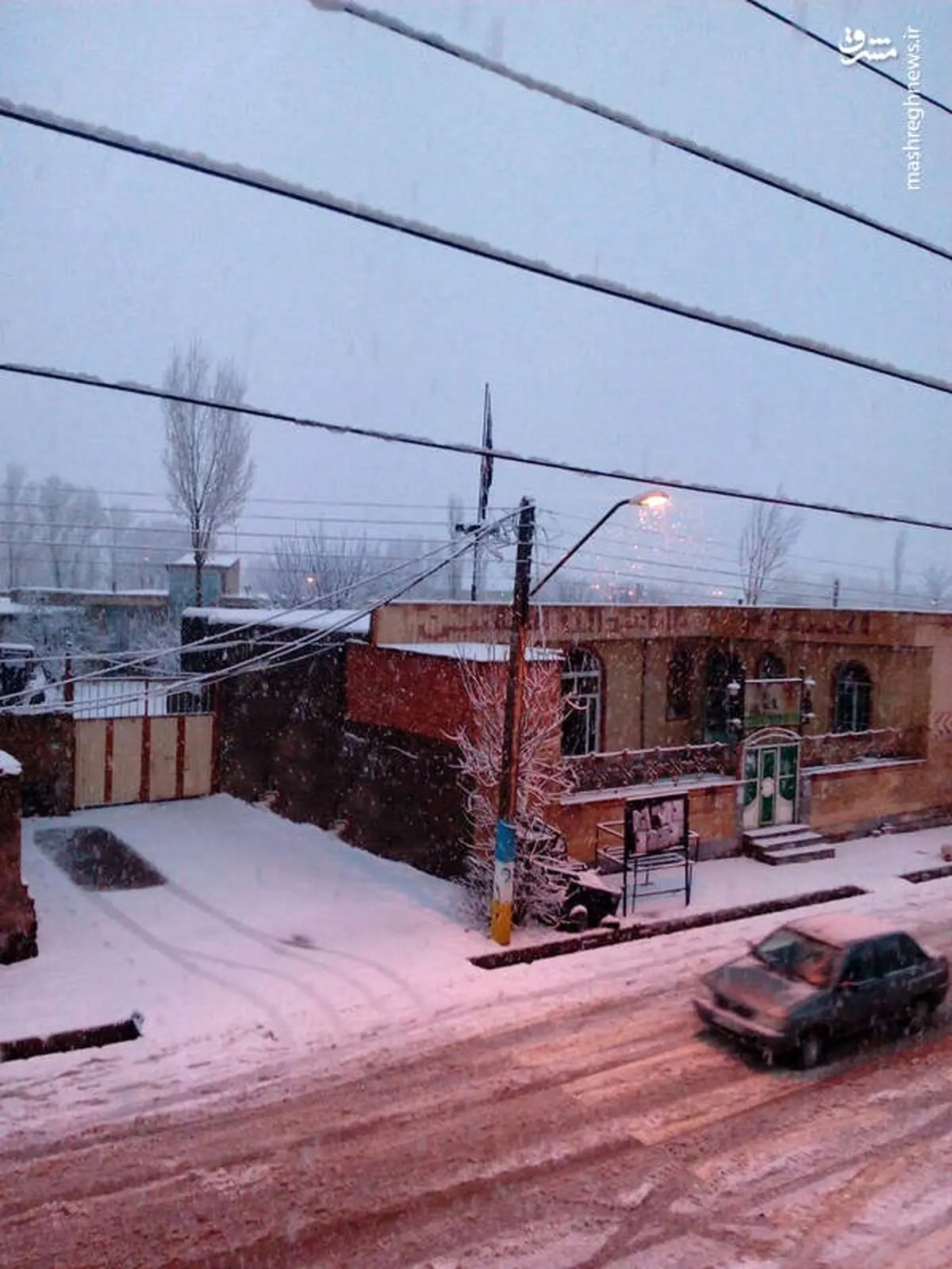 بارش اولین برف زمستانی در چالدران/عکس
