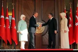 حاشیه‌های تصویری خداحافظی عبدالله گل از کاخ ریاست جمهوری ترکیه