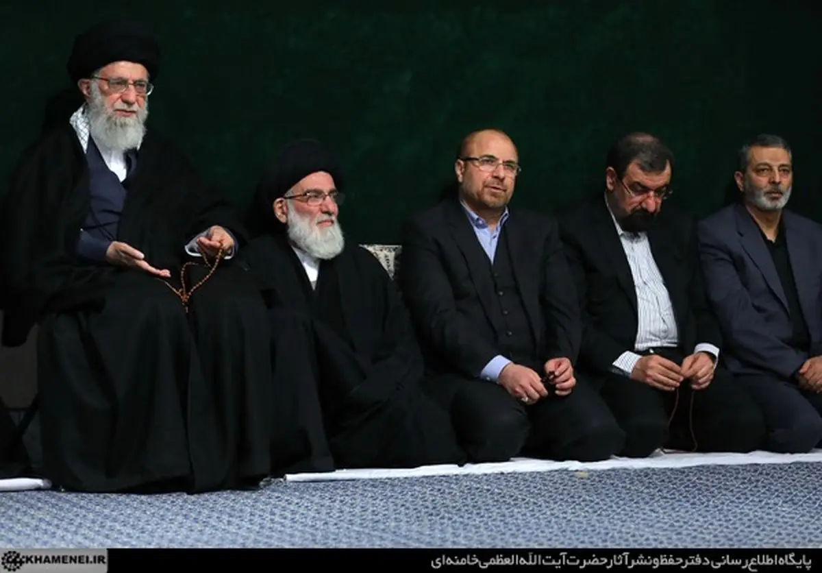 همنشینی قالیباف و محسن رضایی در بیت رهبری/عکس