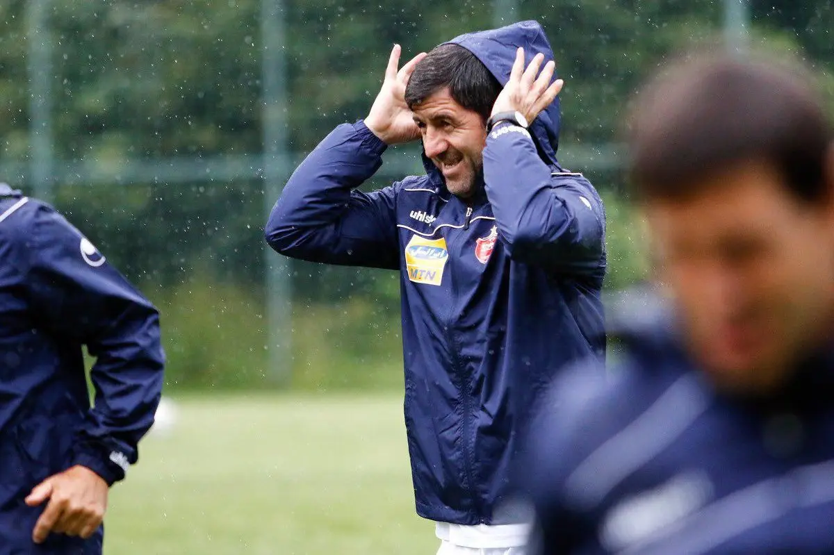 تمرین با نشاط پرسپولیس با آقا کریم (عکس)