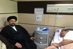 عیادت سید حسن خمینی از تابش / عکس