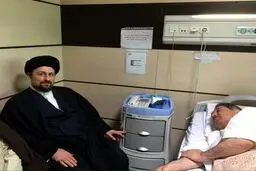 عیادت سید حسن خمینی از تابش / عکس