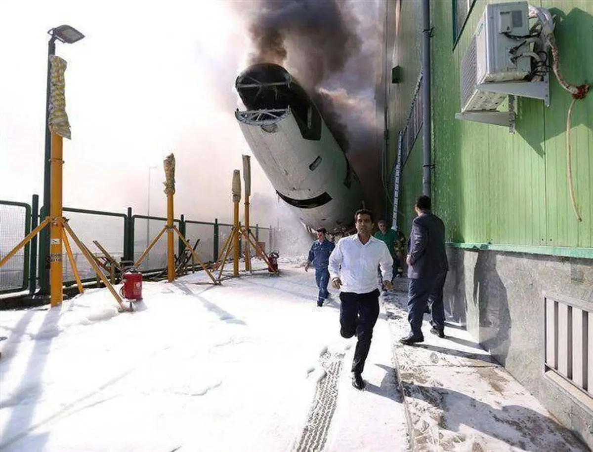 آتش گرفتن هواپیمای ماهان در فرودگاه امام / تصاویر