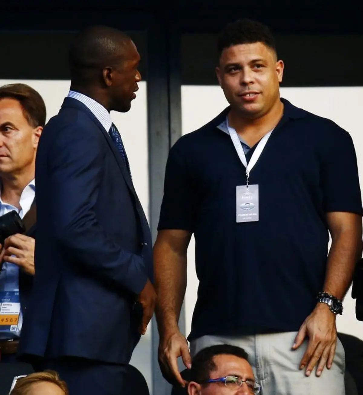 رونالدو و سیدورف،مهمانان فینال برلین/عکس