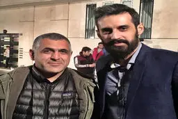 دیدار تصادفی سعید معروف و مانی حقیقی در خیابان /عکس