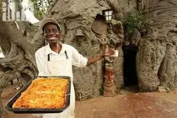 تصاویر جالب از رستورانی چوبی در کنار درختان بائوباب