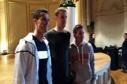 عکس يادگاري رونالدو، مسي و نوير (عکس)