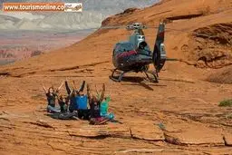 "هلی یوگا" تازه ترین تفریح بچه پولدارها/تصاویر