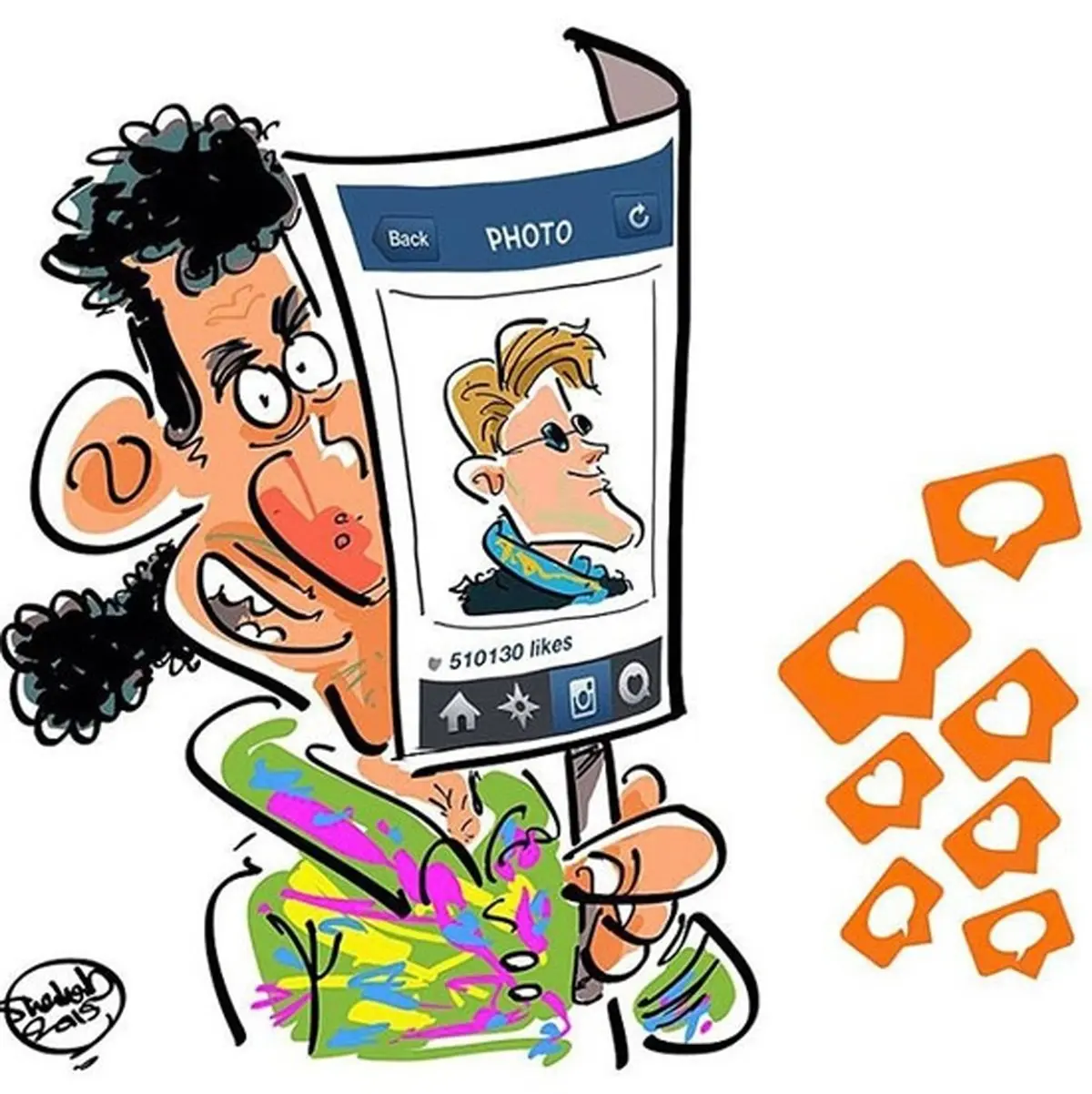 کاریکاتور/ مدل لایک گرفتن بعضیا!